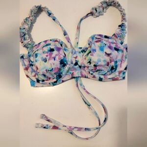 🆕 Shade & Shore Ruffle Water color print swim top